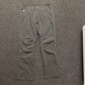 Kuhl Lightweight Mens 32x30 Grey Cotton Blend Articulated Knee Hiking Pants